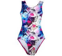 United All Around Gymnastics Leotards for Girls, Paris Open Back 11-12Y AS #900