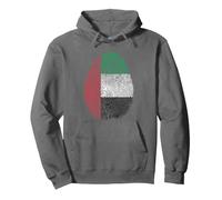 United Arab Emirates Flag DNA Fingerprint Heritage Ancestry Pullover Hoodie