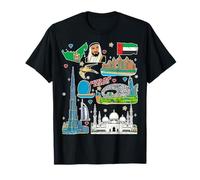 United Arab Emirates Landmarks, Dubai, Abu Dhabi, UAE Pride T-Shirt