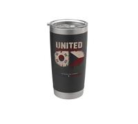 United Beyond Borders South Korea Czech Republic Two Nations Stainless Steel Insulated Tumbler