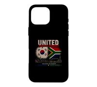 United Beyond Borders South Korea South Africa Two Nations Case for iPhone 16 Pro Max