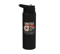 United Beyond Borders South Korea South Africa Two Nations Stainless Steel Insulated Water Bottle