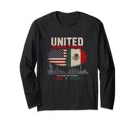United Beyond Borders USA Mexico Two Nations One Friendship Long Sleeve T-Shirt