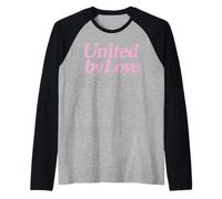 United by Love Pink Female Pride Unity Justice Harmony Life Raglan Baseball Tee