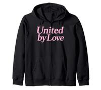 United by Love Pink Female Pride Unity Justice Harmony Life Zip Hoodie