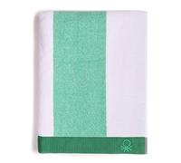 UNITED COLORS OF BENETTON. Beach Towel 90x160cm 450gsm Terry 100% Cotton Green Casa Benetton, Single