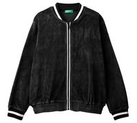 United Colors of Benetton Girls and Girl's Jacket m/l 3uk0c503w Cardigan Sweater, Black, 150 cm