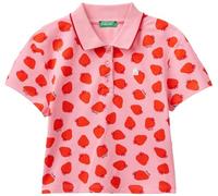 United Colors of Benetton Girls and Girl's Polo Shirt M/M 3lryc301j, Pink, 170 cm