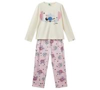United Colors of Benetton Girl's Pig(Maglia+Pant) 3y5e0p08e Pajama Set, White, S