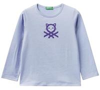 United Colors of Benetton Girl's T-Shirt M/L 3096G10A4, Lilla 34v, 82