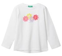 United Colors of Benetton Girl's T-Shirt M/L 3096g10dt, Optical White 101, XXS