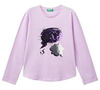 United Colors of Benetton Girl's T-Shirt M/L 3i1xc10kc, Purple, 120