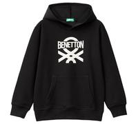 United Colors of Benetton Kids & Teen's Shirt C/CAPP. m/l 3j68c203n Hooded Sweatshirt, Black, 140 cm