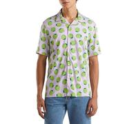 United Colors of Benetton Men's 5xrbuq047 Shirt, Purple, L