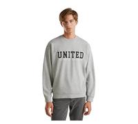 United Colors of Benetton Men's Jersey G/C M/L 342ZU1094 Hooded Sweatshirt, Grey, L