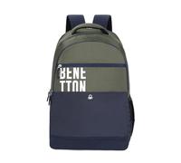 UNITED COLORS OF BENETTON Provence 21L Polyester Non Laptop Backpack For Unisex, Bottle Green, M, Casual