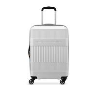 United Colors of Benetton Ribbed Hardside Expandable Luggage with Spinner Wheels, White, Carry-On 20 Inch, United Colors of Benetton Ribbed Hardside Expandable Luggage with Spinner Wheels