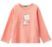 United Colors of Benetton T-Shirt M/L 3I1XG10FG Short Sleeve T-Shirt, Rosa