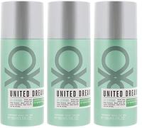 United Colors Of Benetton United Dreams Be Strong Mens Gents Deodorant Body Spray 150ml 3 Pack