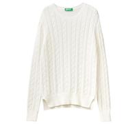 United Colors of Benetton Women's Jersey G/C M/L 1594e101o Sweater, Milk White 074, XL