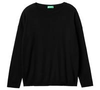 United Colors of Benetton Women's Jersey G/C M/L 1091d100e Pullover Sweater, Black 100, S