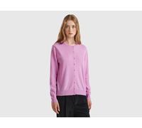 United Colors of Benetton Women's Korean Jersey M/L 1002d5485 Cardigan Sweater, Lilac 1v5, L