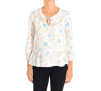 United Colors Of Benetton Womens Long sleeve open collar shirt 5YR55Q945 woman - Multicolour Cotton - Size X-Small
