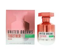 Benetton - United Dreams Together, Eau de Toilette for Women - Fresh, Casual and Femenine Fragance - Floral and Fruity Notes - Ideal for Day Wear - 80 ml