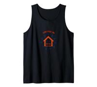 United in Amistad vs House: Community Solidarity Symbol Tank Top, Men, Black, L