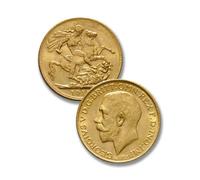 United Kingdom 1914 George V Sovereign Coin, British Antique St George Gold Coins, Great Britain Ancient Coin Collection, European Old Coins for Collectors, Historical Gifts (1 Pcs 1914)