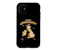 United Kingdom British Isles Map England Scotland Wales UK Case for iPhone 11