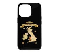 United Kingdom British Isles Map England Scotland Wales UK Case for iPhone 13 Pro