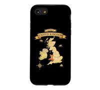 United Kingdom British Isles Map England Scotland Wales UK Case for iPhone SE (2020) / 7/8