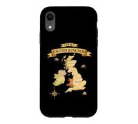 United Kingdom British Isles Map England Scotland Wales UK Case for iPhone XR