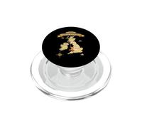 United Kingdom British Isles Map England Scotland Wales UK PopSockets PopGrip for MagSafe