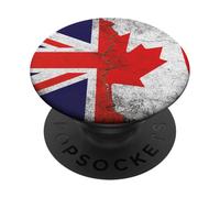 United Kingdom & Canada Flags - British Canadian PopSockets Adhesive PopGrip
