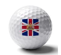 United Kingdom Coat of Arms Flag Custom Golf Ball Soft Practice Golf Balls Performance Distance And Speed for Indoor Outdoor