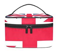 United Kingdom Flag British UK Cosmetic Makeup Tools Storage Box Travel Toiletry Bag for Ladies and Girls