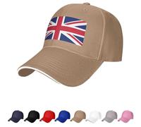 United Kingdom Flag Hat British Caps for Men Women Flag of United Kingdom Baseball Cap Trucker Dad Hat Natural