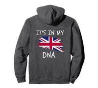 United Kingdom Flag It's in my DNA Patriotic British Pullover Hoodie