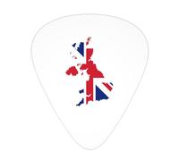 United Kingdom Flag Map Guitar Picks Plectrums For Guitar Bass 12 Pack