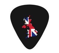 United Kingdom Flag Map Guitar Picks Plectrums For Guitar Bass 12 Pack
