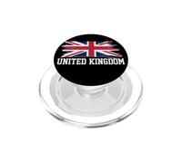 United Kingdom Flag Union Jack Typography Grunge PopSockets PopGrip for MagSafe