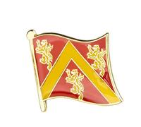 United Kingdom Great Britain Shires, Counties & Districts Flags Metal Pin Badge Brooch (Anglesey)
