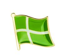 United Kingdom Great Britain Shires, Counties & Districts Flags Metal Pin Badge Brooch (Barra)