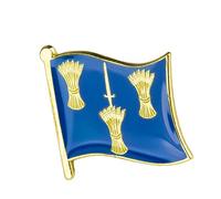 United Kingdom Great Britain Shires, Counties & Districts Flags Metal Pin Badge Brooch (Cheshire)