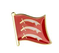 United Kingdom Great Britain Shires, Counties & Districts Flags Metal Pin Badge Brooch (Essex)
