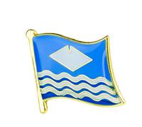 United Kingdom Great Britain Shires, Counties & Districts Flags Metal Pin Badge Brooch (Isle of Wight)