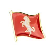 United Kingdom Great Britain Shires, Counties & Districts Flags Metal Pin Badge Brooch (Kent)