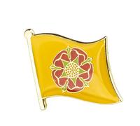 United Kingdom Great Britain Shires, Counties & Districts Flags Metal Pin Badge Brooch (Lancashire)